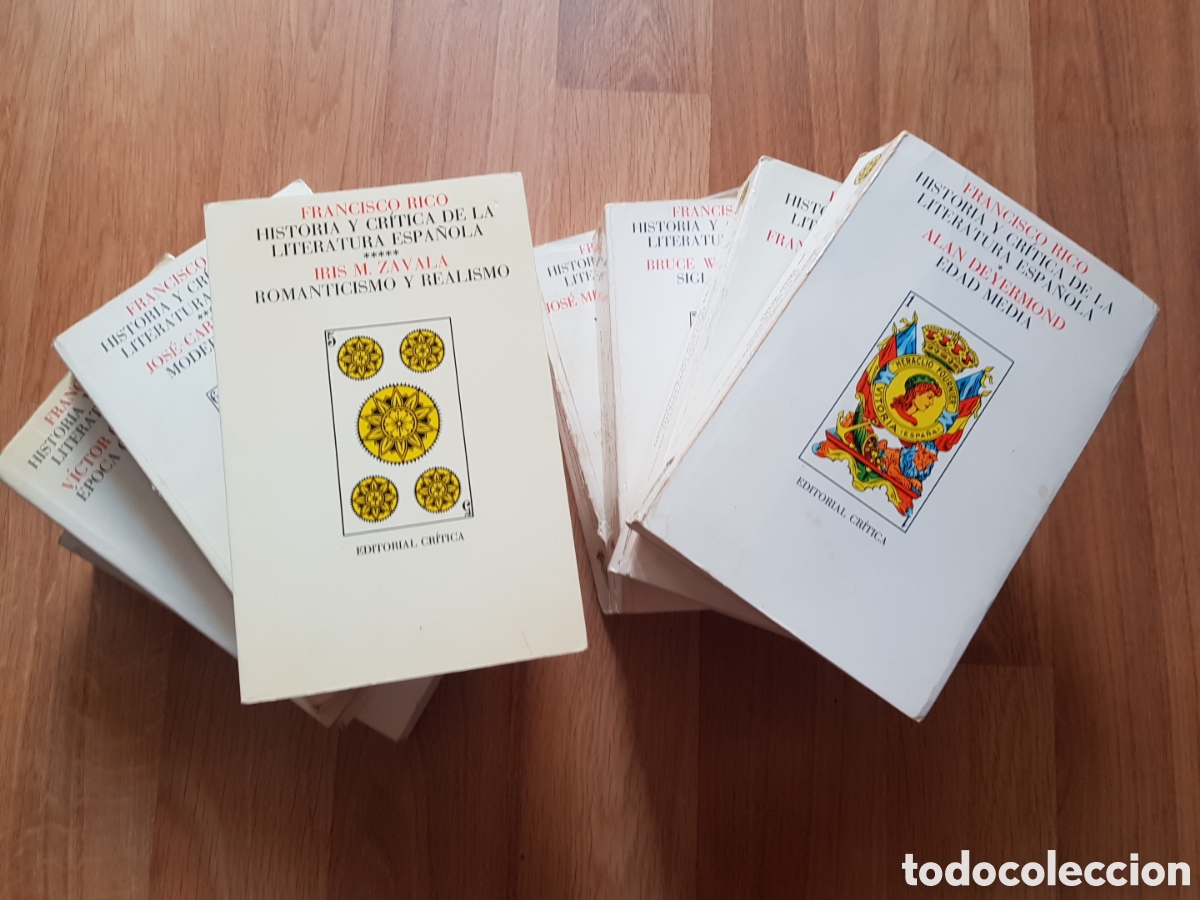 Libros de segunda mano: HISTORIA Y CRITICA DE LA LITERATURA ESPA&Ntilde;OLA-8 TOMOS