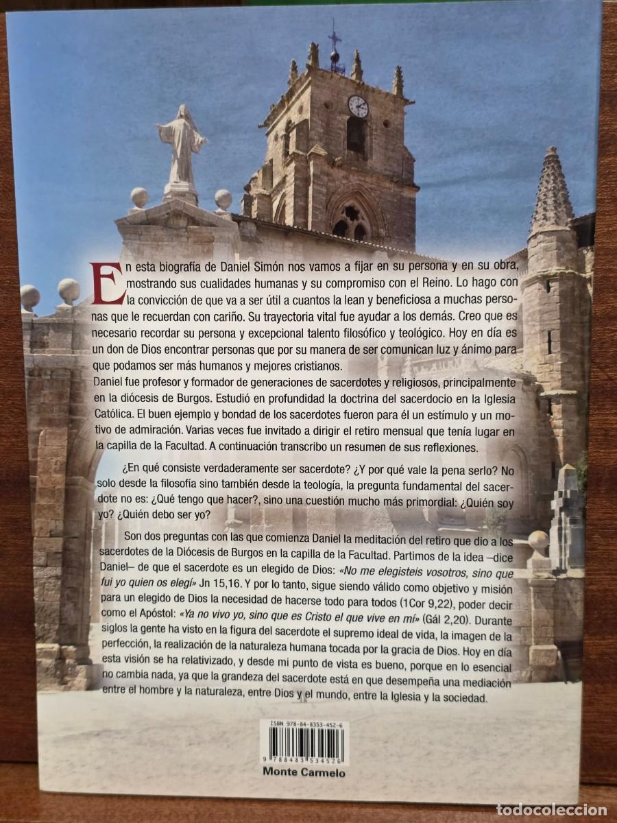 Libros de segunda mano: &rdquo;&rdquo;DANIEL SIM&Oacute;N REY, VIDA Y OBRA&rdquo;&rdquo;...JES&Uacute;S SIMON REY...E. MONTE CARMELO...2019... - Foto 2