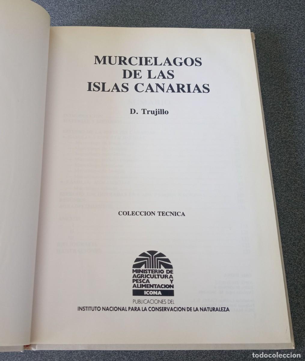 Libros de segunda mano: Murcielagos De Las Islas Canarias D.Trujillo - Foto 3