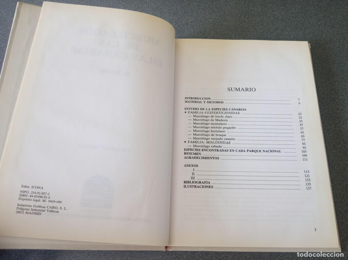 Libros de segunda mano: Murcielagos De Las Islas Canarias D.Trujillo - Foto 4