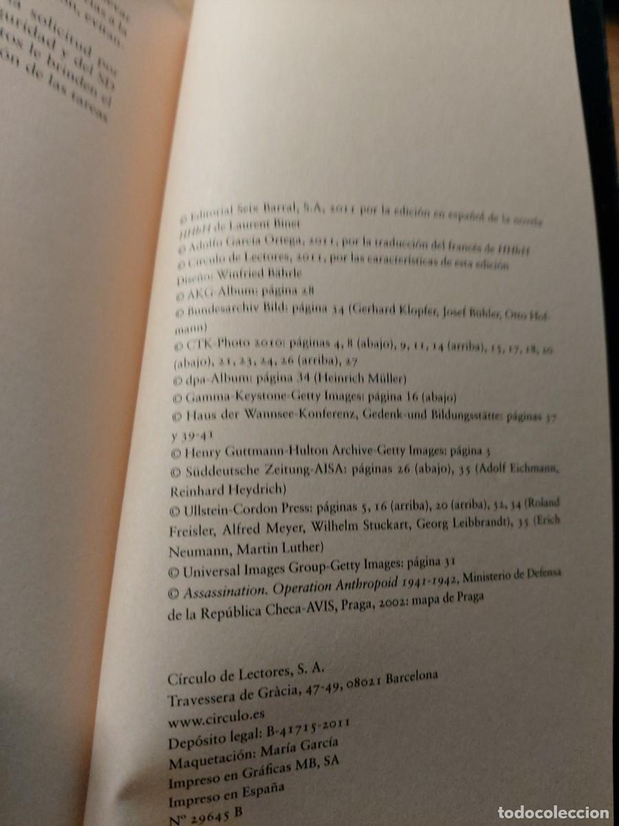 Libros de segunda mano: HHhH - Operaci&oacute;n Antropoide (Edici&oacute;n documental) Autor: Laurent Binet. - Foto 2