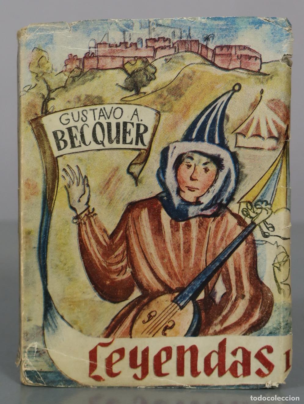 Libros de segunda mano: Leyendas - Gustavo A. B&eacute;cquer. TOMO I. MINIATURA LIBRO