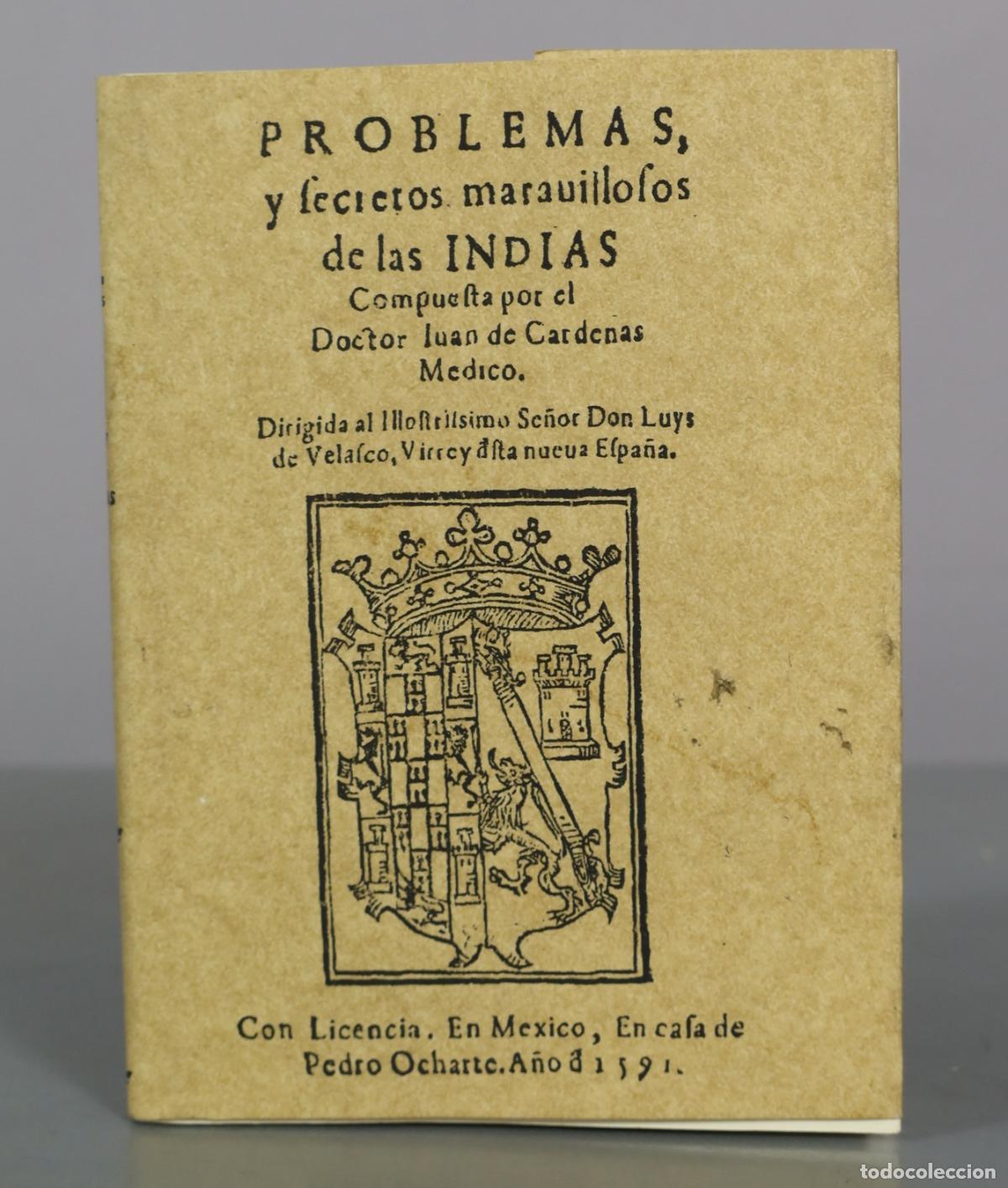 Libros de segunda mano: Problemas y secretos maravillosos de las Indias - Juan de C&aacute;rdenas - Editorial Maxtor FACSIMIL