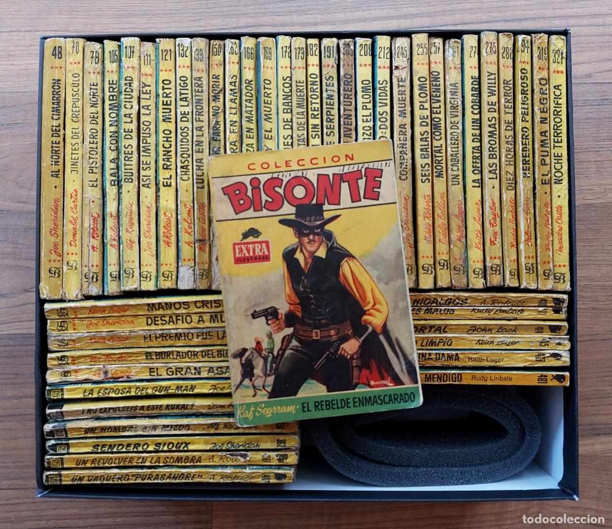 Libros de segunda mano: BISONTE EXTRA ILUSTRADA OESTE BRUGUERA - LOTE 48 NOVELAS ANTIGUAS-BOLSILIBROS-PULP (BUEN ESTADO)