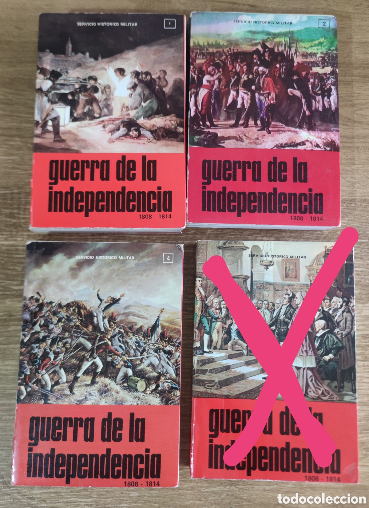 Second hand books: Guerra de la Independencia. Tomos 1, 2 y 4 (1972) Servicio Hist&oacute;rico Militar