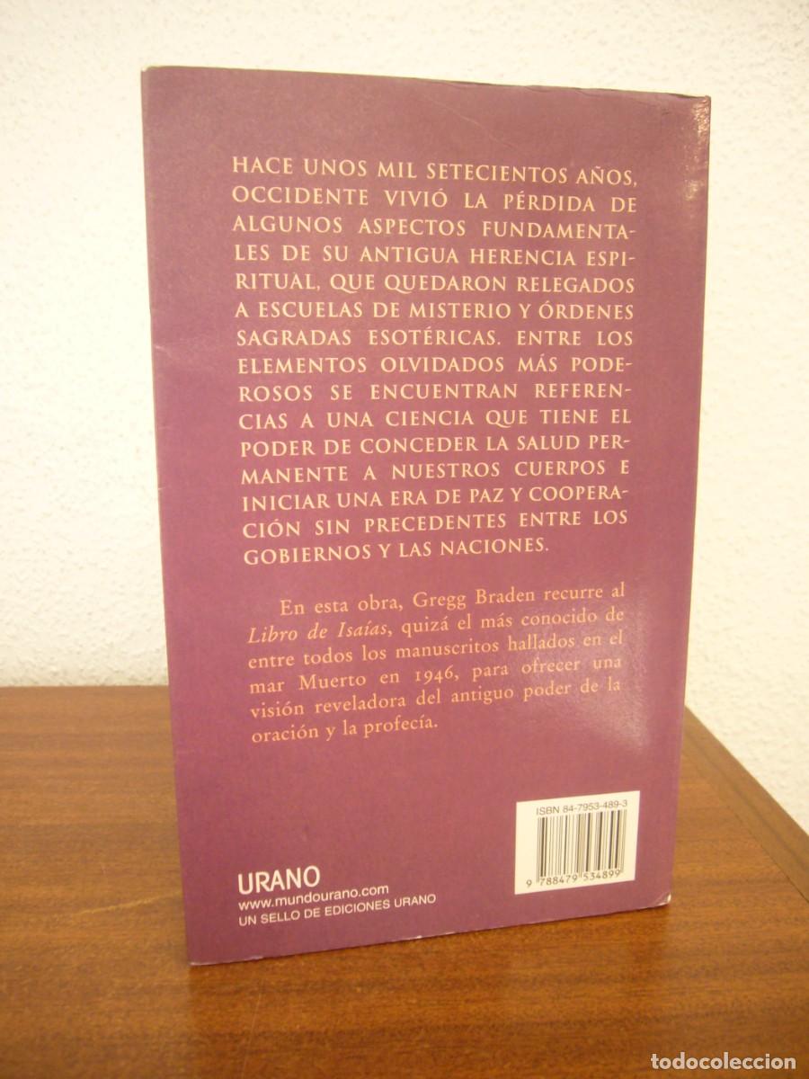 Libros de segunda mano: GREGG BRADEN: EL PODER DE LA PROFEC&Iacute;A (URANO, 2002) RARO - Foto 3