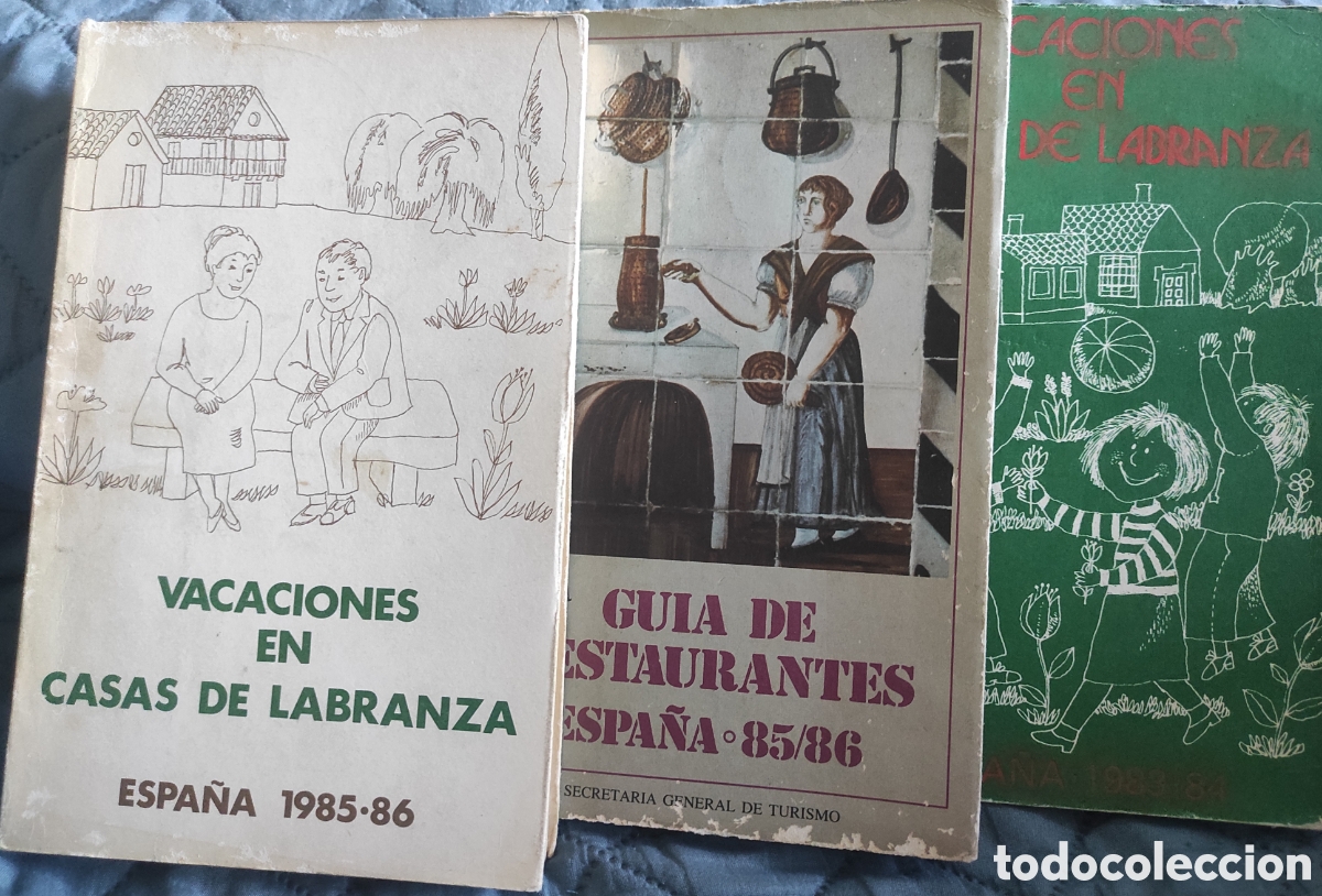 Libros de segunda mano: Vacaciones en casas de Labranza 1983,84,85 y 1986 + Gu&iacute;a Restaurantes Espa&ntilde;a 1985,86
