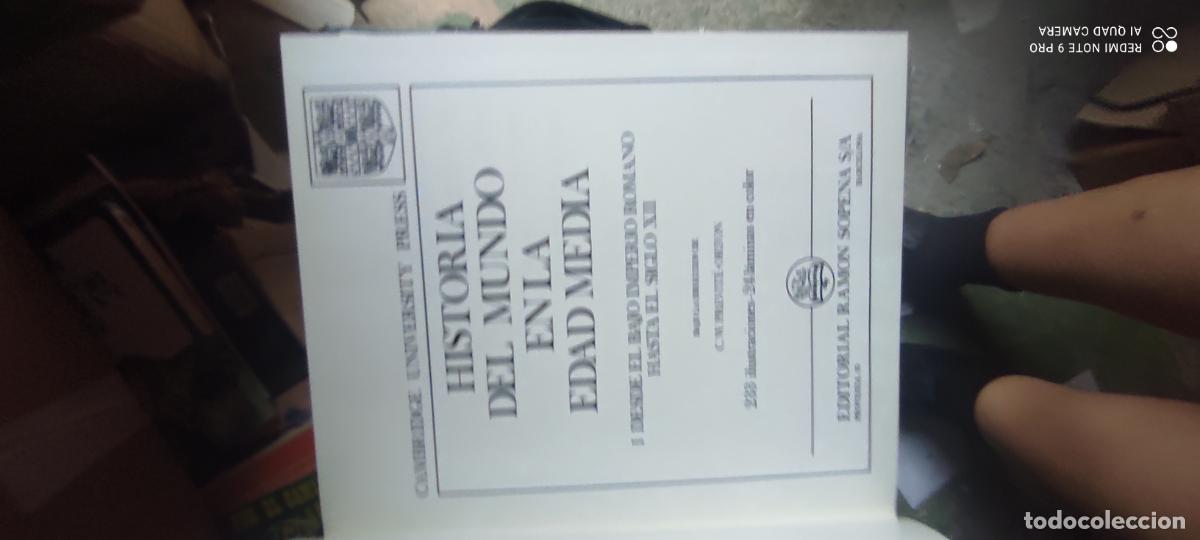 Libros de segunda mano: HISTORIA DEL MUNDO EN LA EDAD MEDIA -- TOMO 1 - DEL IMPERIO ROMANO AL CAROLINGIO-- PREVITE-ORTON --