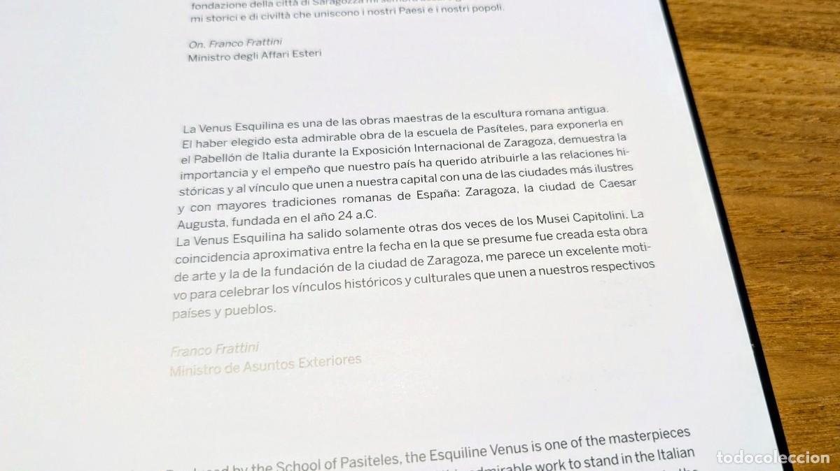 Libros de segunda mano: Venus Esquilina. Expo 2008 Zaragoza - Foto 3