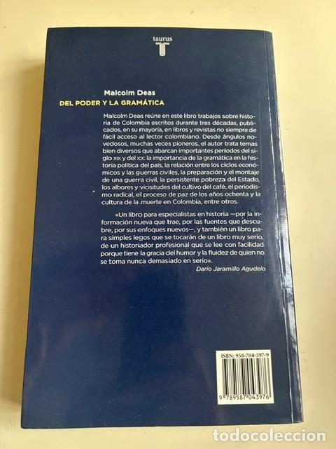 Libros de segunda mano: Del poder y la gram&aacute;tica -Malcolm Deas- - Foto 2