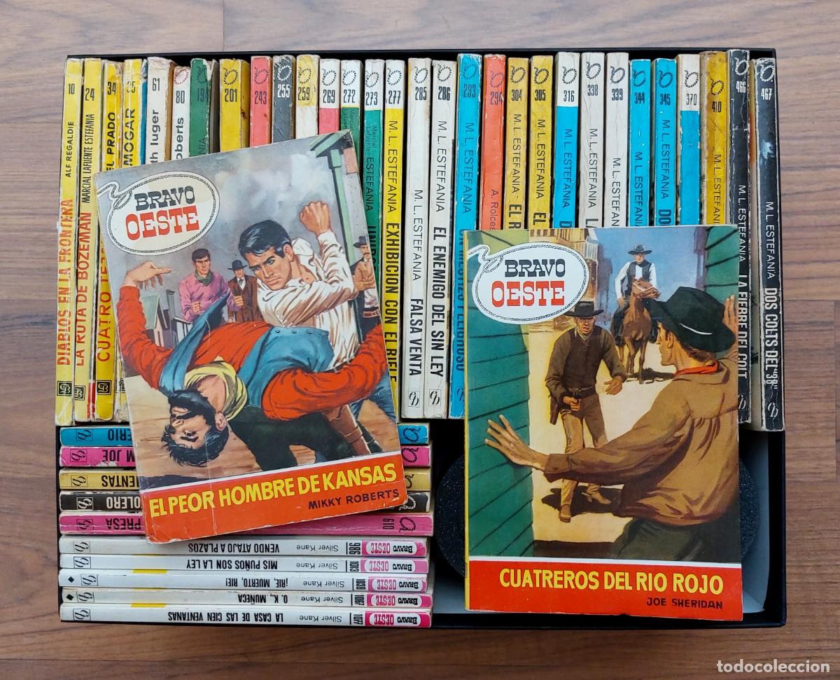 Libros de segunda mano: COLECCION BRAVO OESTE BRUGUERA - LOTE 42 NOVELAS ANTIGUAS-BOLSILIBROS-PULP (BUEN ESTADO)