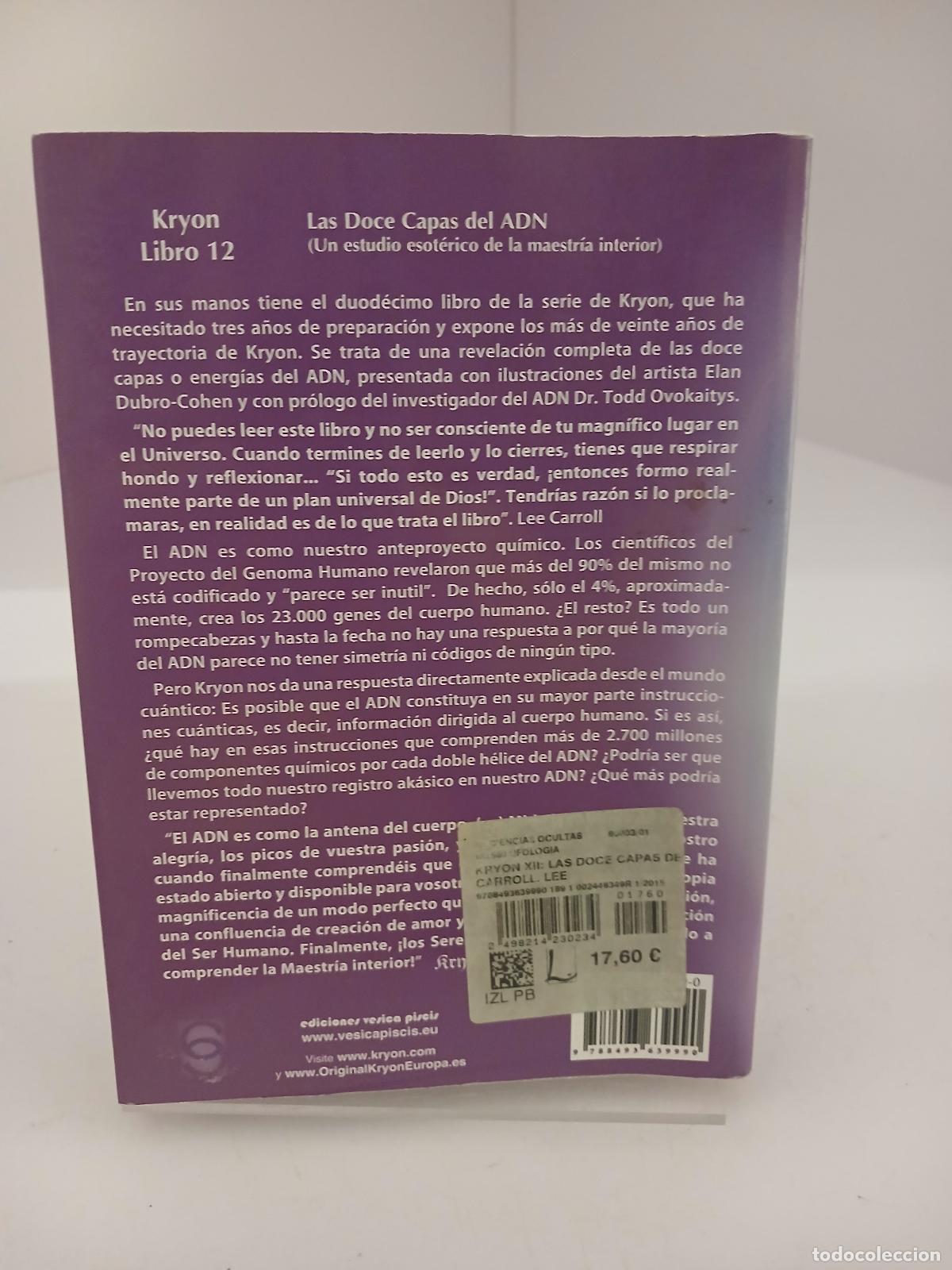 Libros de segunda mano: Kryon, Libro 12 LAS DOCE CAPAS DEL ADN - Lee Carroll - Foto 2
