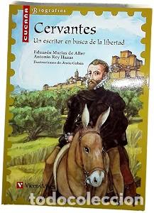 Libros de segunda mano: Cervantes - Jesus Gaban Bravo - Editorial Vicens Vives - Cuca&ntilde;a Biograf&iacute;as