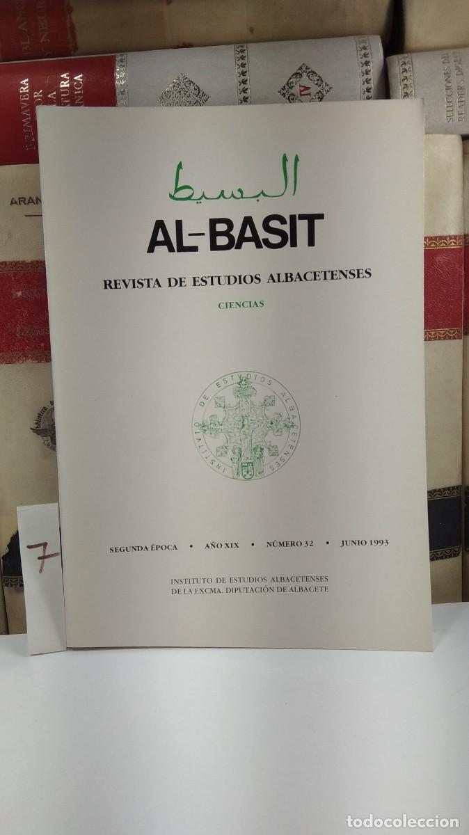 Libros de segunda mano: REVISTA DE ESTUDIOS ALBACETENSES AL-BASIT N&ordm; 32. CIENCIAS.