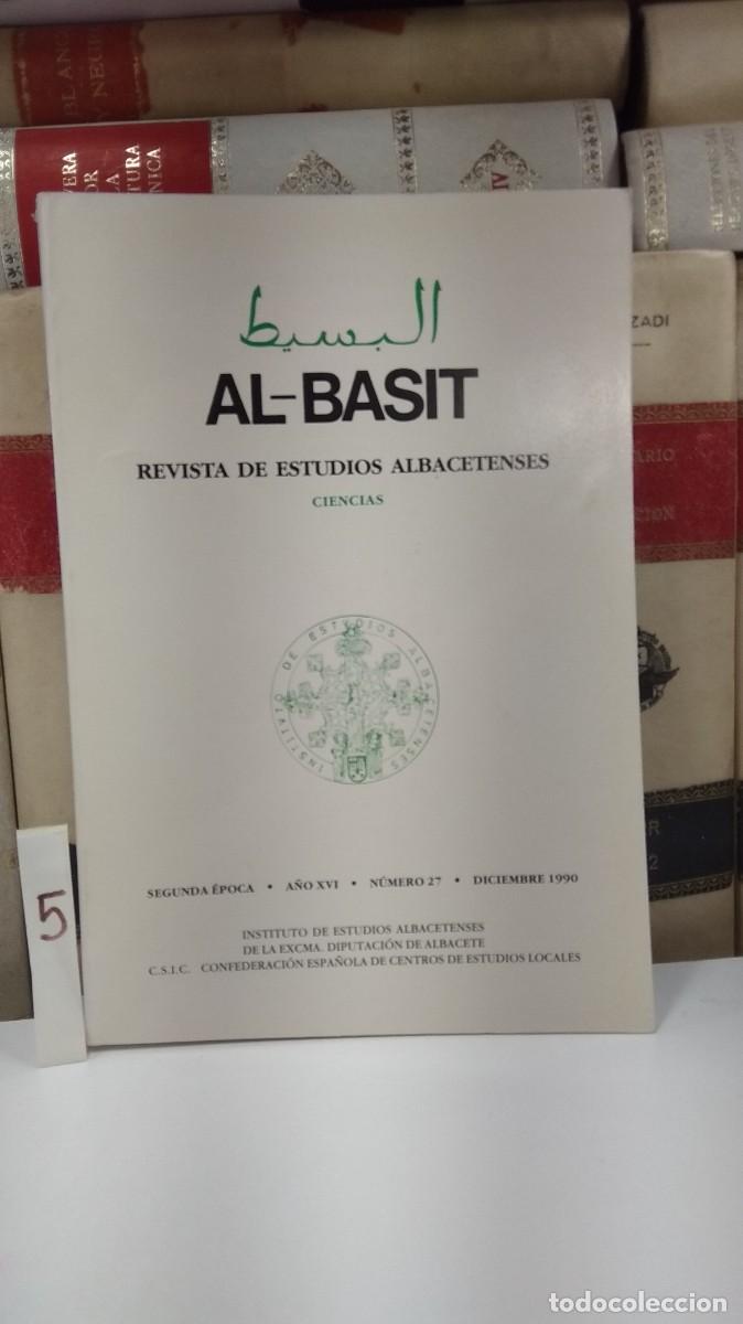 Libros de segunda mano: REVISTA DE ESTUDIOS ALBACETENSES AL-BASIT N&ordm; 27. CIENCIAS.