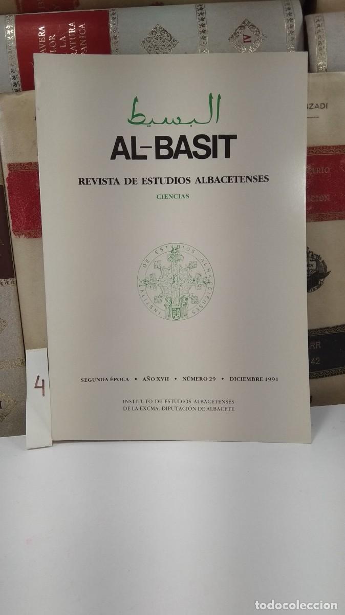 Libros de segunda mano: REVISTA DE ESTUDIOS ALBACETENSES AL-BASIT N&ordm; 29. CIENCIAS.