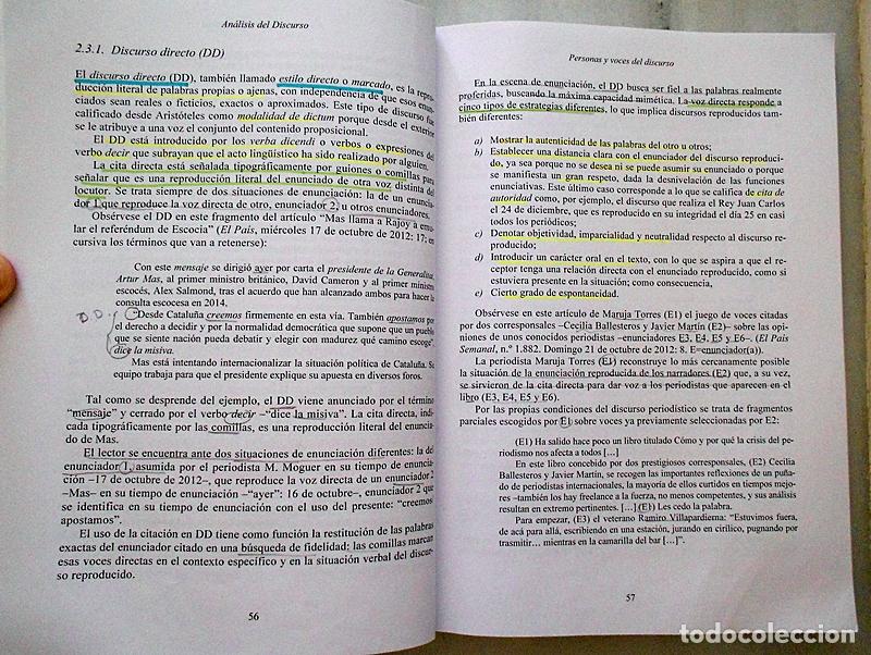 Libros de segunda mano: An&aacute;lisis del Discurso - Covadonga L&oacute;pez Alonso - Editorial S&iacute;ntesis (2014) - Foto 4