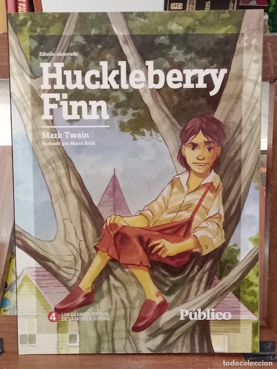 Libros de segunda mano: Huckleberry Finn - Mark Twain - Los Grandes T&iacute;tulos de la Novela Juvenil, n&ordm; 4