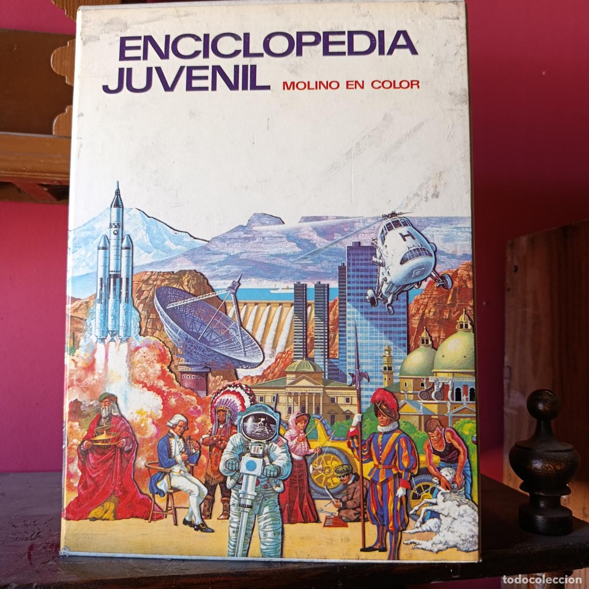 Libros de segunda mano: ENCICLOPEDIA JUVENIL MOLINO DE COLOR. EDIT MOLINO, 1972. 5 TOMOS. EN SU CAJA