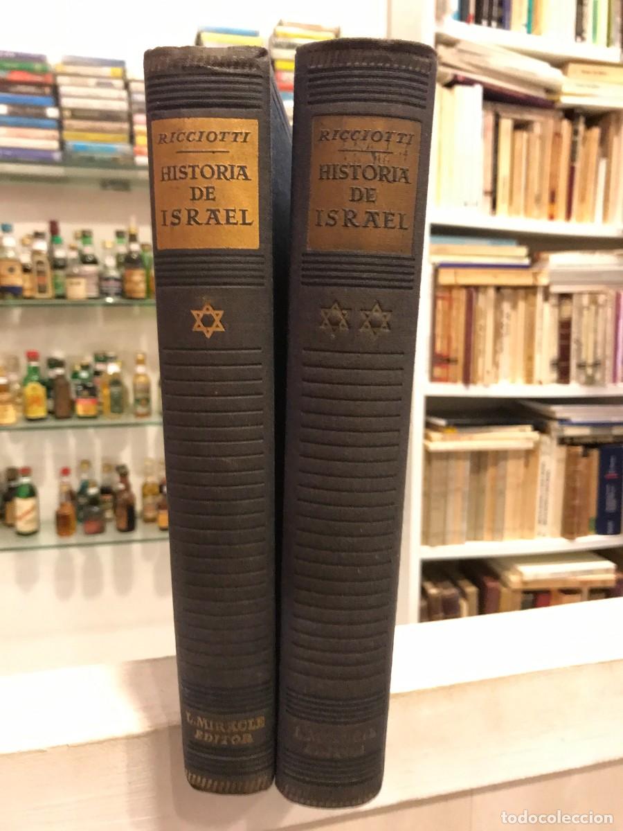 Libros de segunda mano: GIUSEPPE RICCIOTTI. HISTORIA DE ISRAEL, DE LOS OR&Iacute;GENES A LA ACTUALIDAD (2 TOMOS) 1949