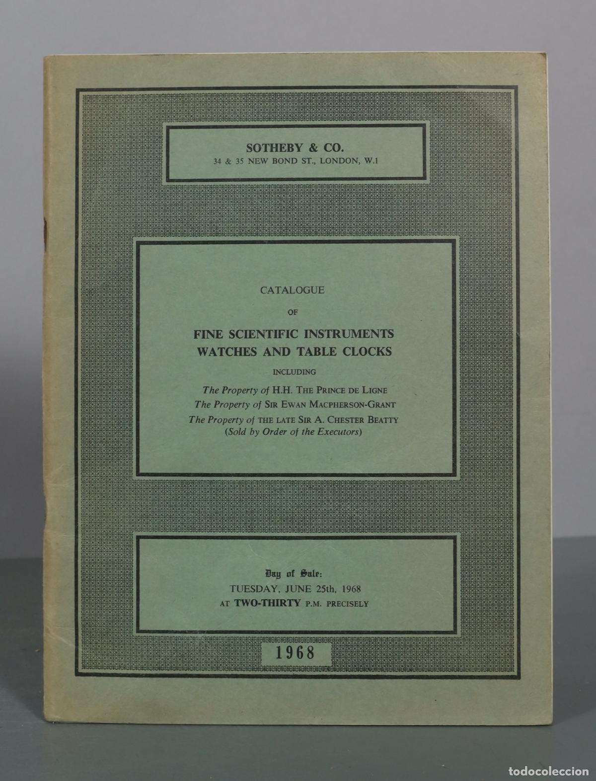 Second hand books: Fine Scientific Instruments, Watches and Table Clocks - Sotheby & Co.
