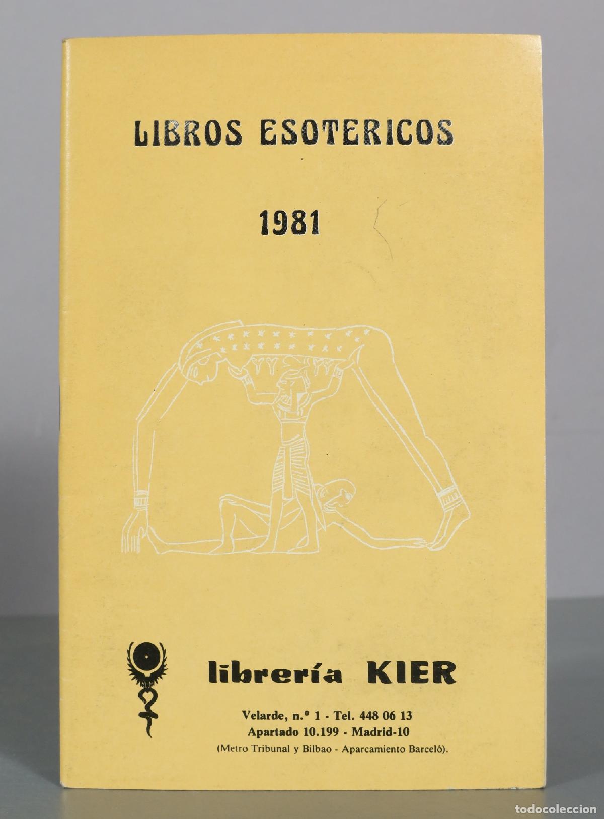 Libros de segunda mano: CATALOGO Libros Esotericos - Libreria Kier