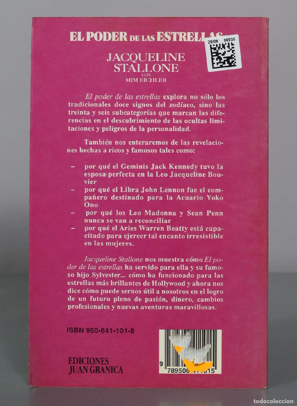 Libros de segunda mano: El poder de las estrellas - Jacqueline Stallone, Mim Eichler - Ediciones Juan Granica - Foto 2