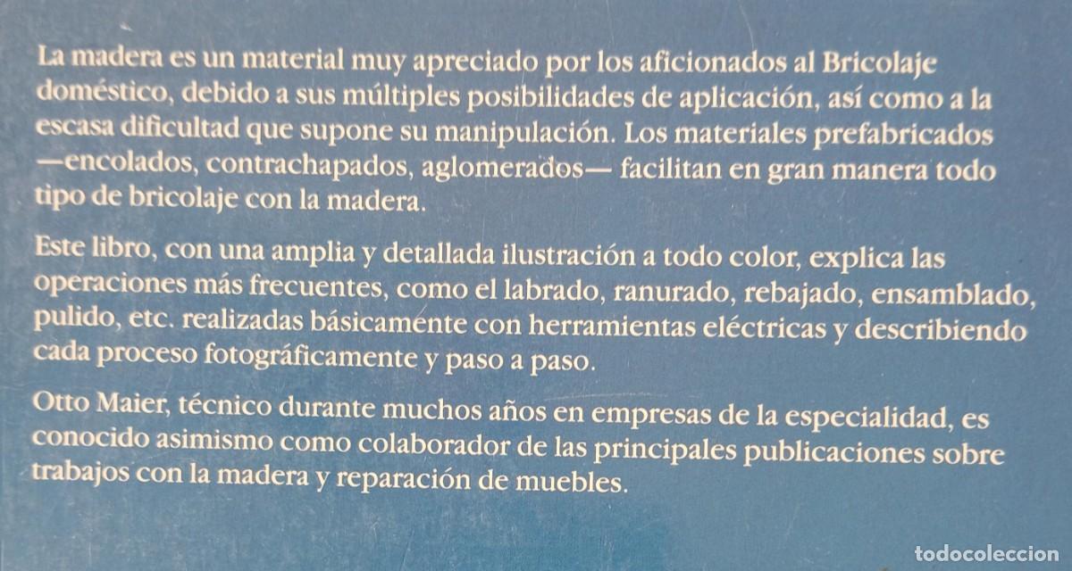 Libros de segunda mano: MUEBLES DE MADERA - OTTO MAIER - Foto 2