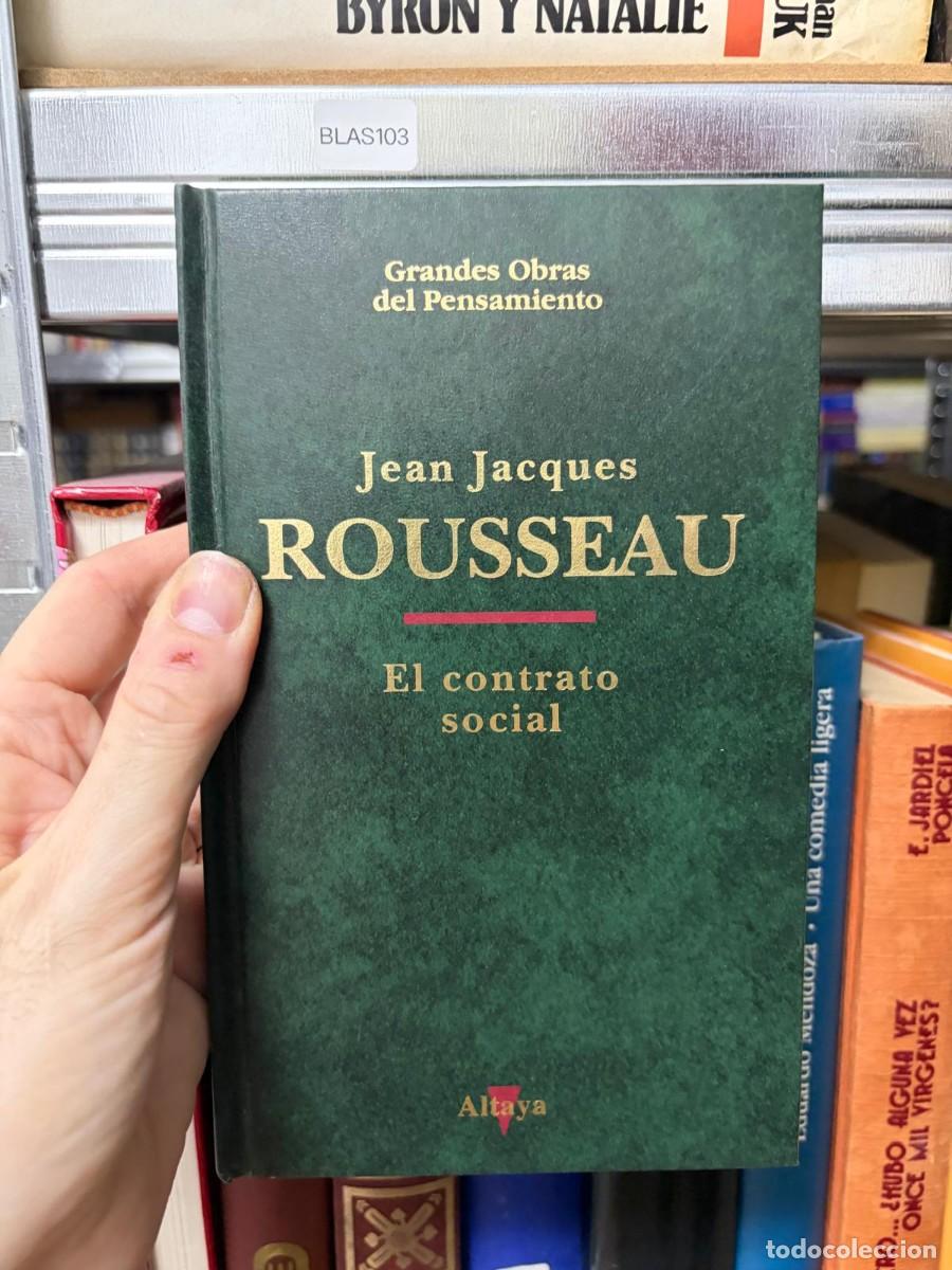 Libros de segunda mano: BLAS103 &mdash; El contrato social &mdash; Jean Jacques Rousseau &mdash; Altaya