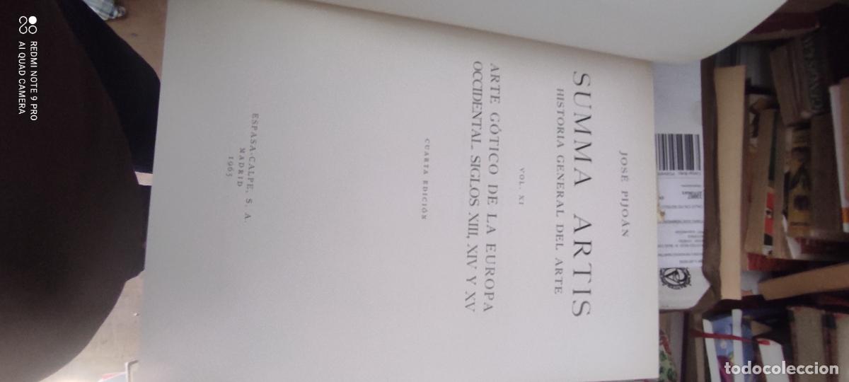 Libros de segunda mano: SUMMA ARTIS VOL. XI: ARTE GOTICO DE LA EUROPA OCCIDENTAL. SIGLOS XIII, XIV Y XV
