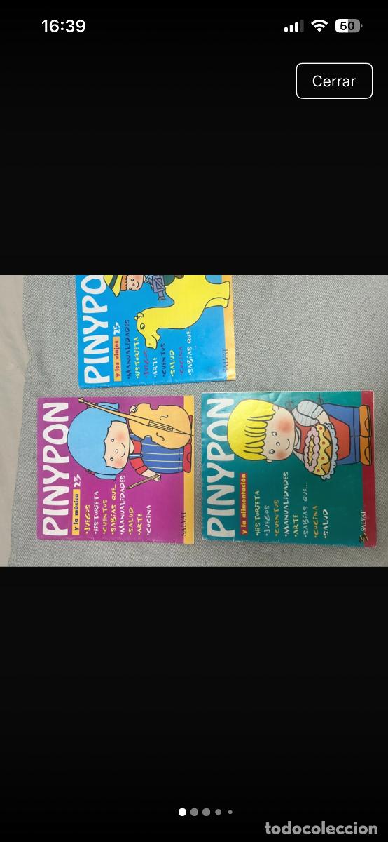 Libros de segunda mano: Lote libros salvat pinypon 1994