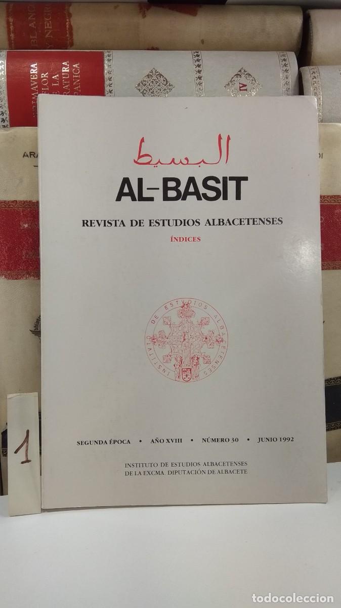 Libros de segunda mano: REVISTA DE ESTUDIOS ALBACETENSES AL-BASIT N&ordm; 38. CIENCIAS.