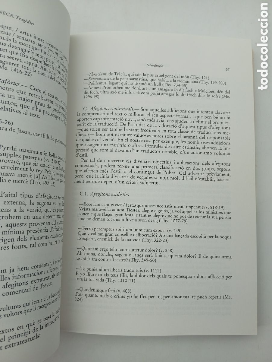Libros de segunda mano: L. A. S&eacute;neca Trag&egrave;dies edici&oacute; Barcino 1995 - Foto 4