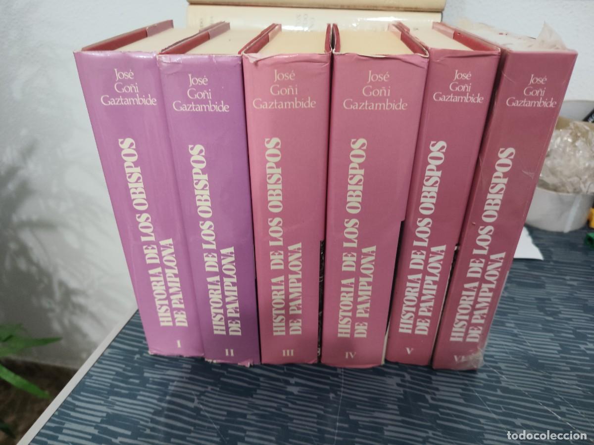 Libros de segunda mano: HISTORIA DE LOS OBISPOS DE PAMPLONA,6 TOMOS,JOSE GO&Ntilde;I GAZTAMBIDE,EUBSA,LEER