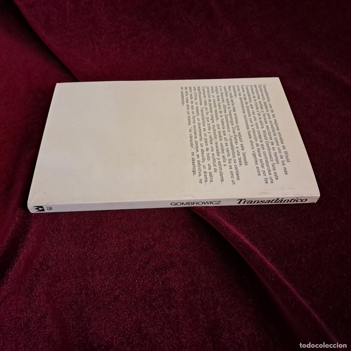 Libros de segunda mano: TRANSATL&Aacute;NTICO. Witold Gombrowicz. Anagrama 1986 - Foto 2