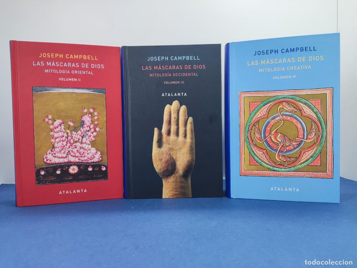 Libros de segunda mano: LAS M&Aacute;SCARAS DE DIOS / JOSEPH CAMPBELL (TOMOS II-III-IV) / 2018. ATALANTA