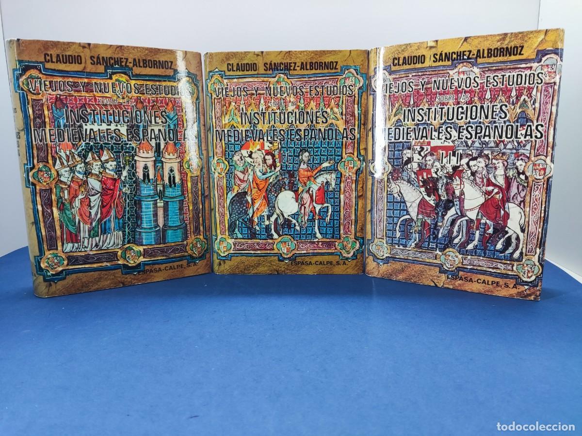 Libros de segunda mano: VIEJOS Y NUEVOS ESTUDIOS SOBRE LAS INSTITUCIONES MEDIEVALES ESPA&Ntilde;OLAS / CLAUDIO S&Aacute;NCHEZ-ALBORNOZ