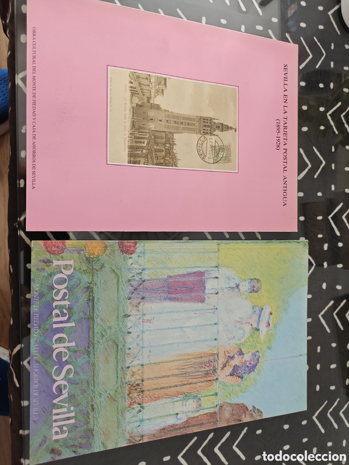 Libros de segunda mano: LOTE 2 LIBROS POSTALES ANTIGUAS DE SEVILLA &ndash; Postal de Sevilla + Sevilla Tarjeta Postal 1895-1928