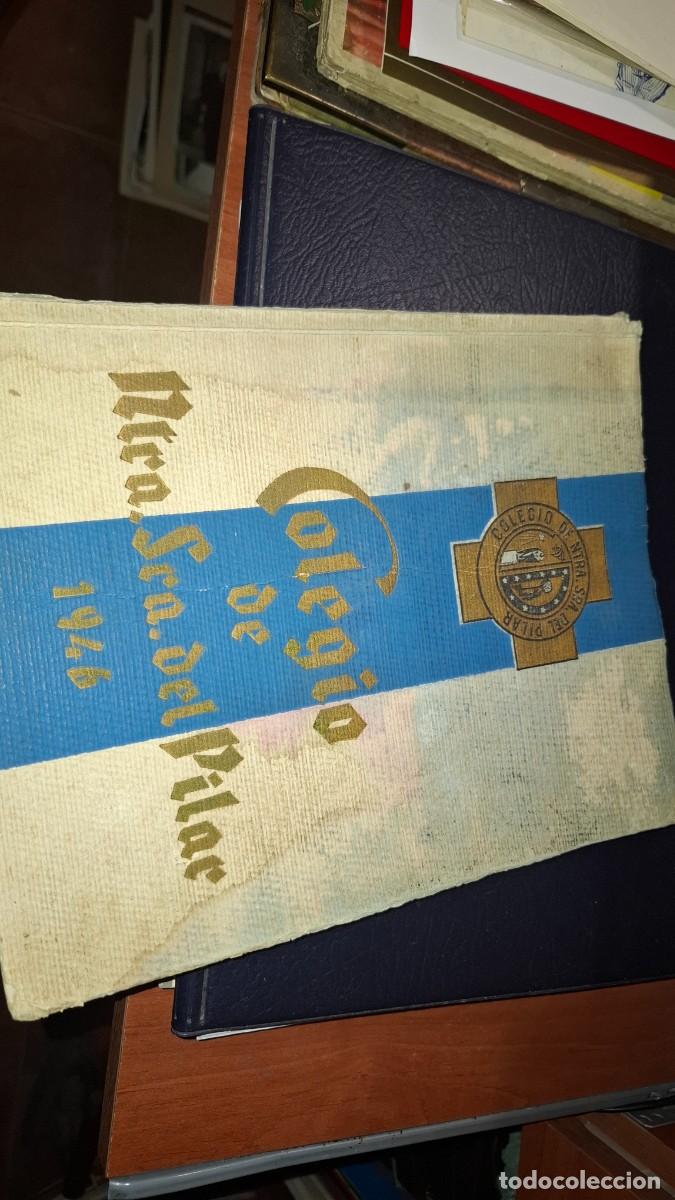 Libros de segunda mano: Colegio de Ntra. Sra. Del Pilar de Madrid. Recuerdos. Bodas de oro 1946. Firmas