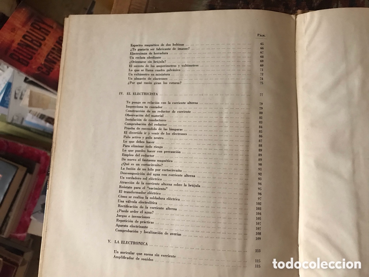 Libros de segunda mano: Experimentos el&eacute;ctricos. Luis Rodr&iacute;guez. Doncel - Foto 4