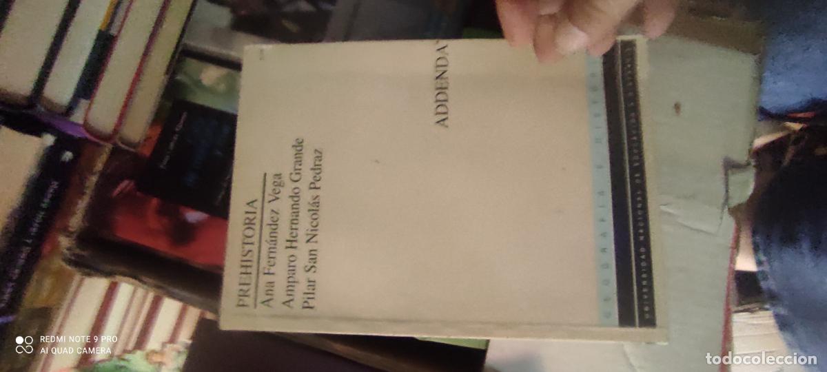 Libros de segunda mano: Prehistoria. Addenda UNED. ANA FERNANDEZ VEGA