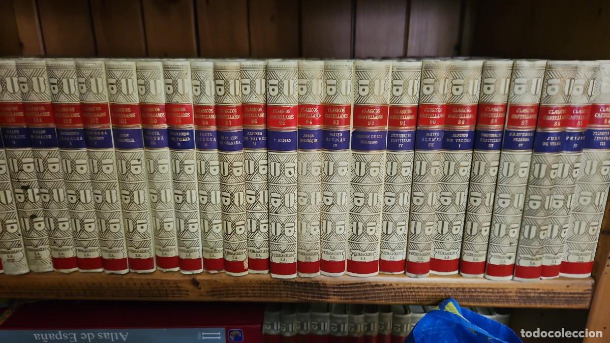 Libros de segunda mano: Colecci&oacute;n Cl&aacute;sicos Castellanos encudernados en tela, en perfecto estado, Colecci&oacute;n privada 181 vol&uacute;