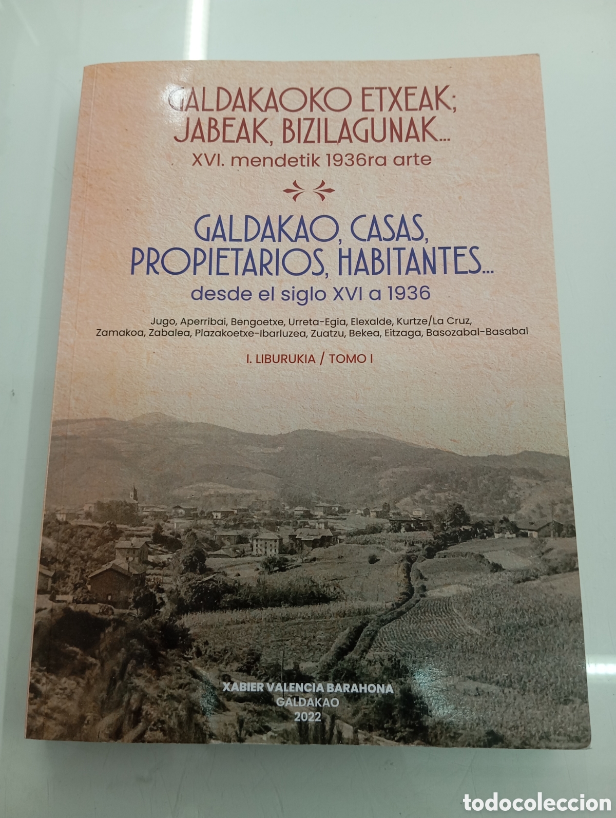 Libros de segunda mano: GALDAKAO CASAS PROPIETARIOS HABITANTES Desde el siglo XVI a 1936 Xabier Valencia CASERIOS PAIS VASCO