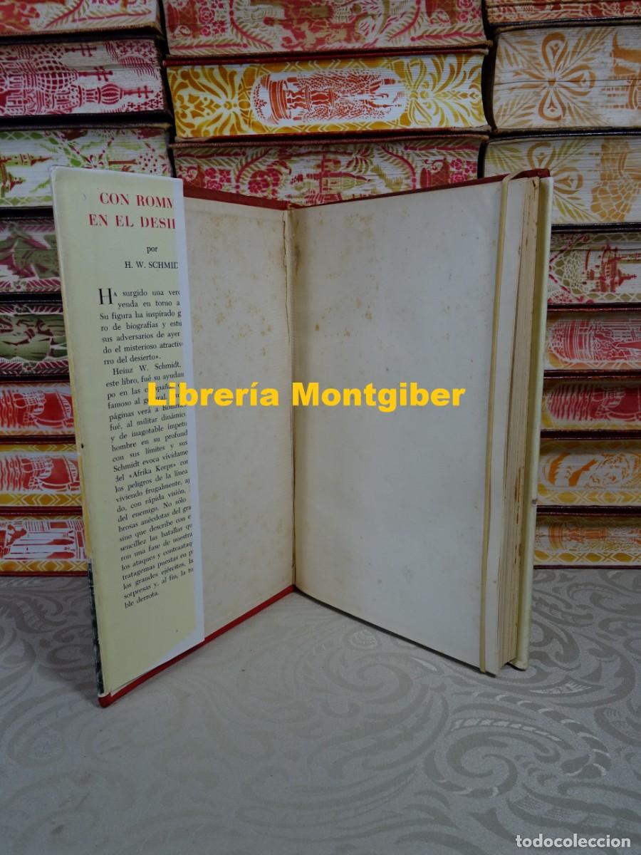 Libros de segunda mano: Con Rommel en el desierto . Autor : SCHMIDT, Heinz Werner - Foto 4
