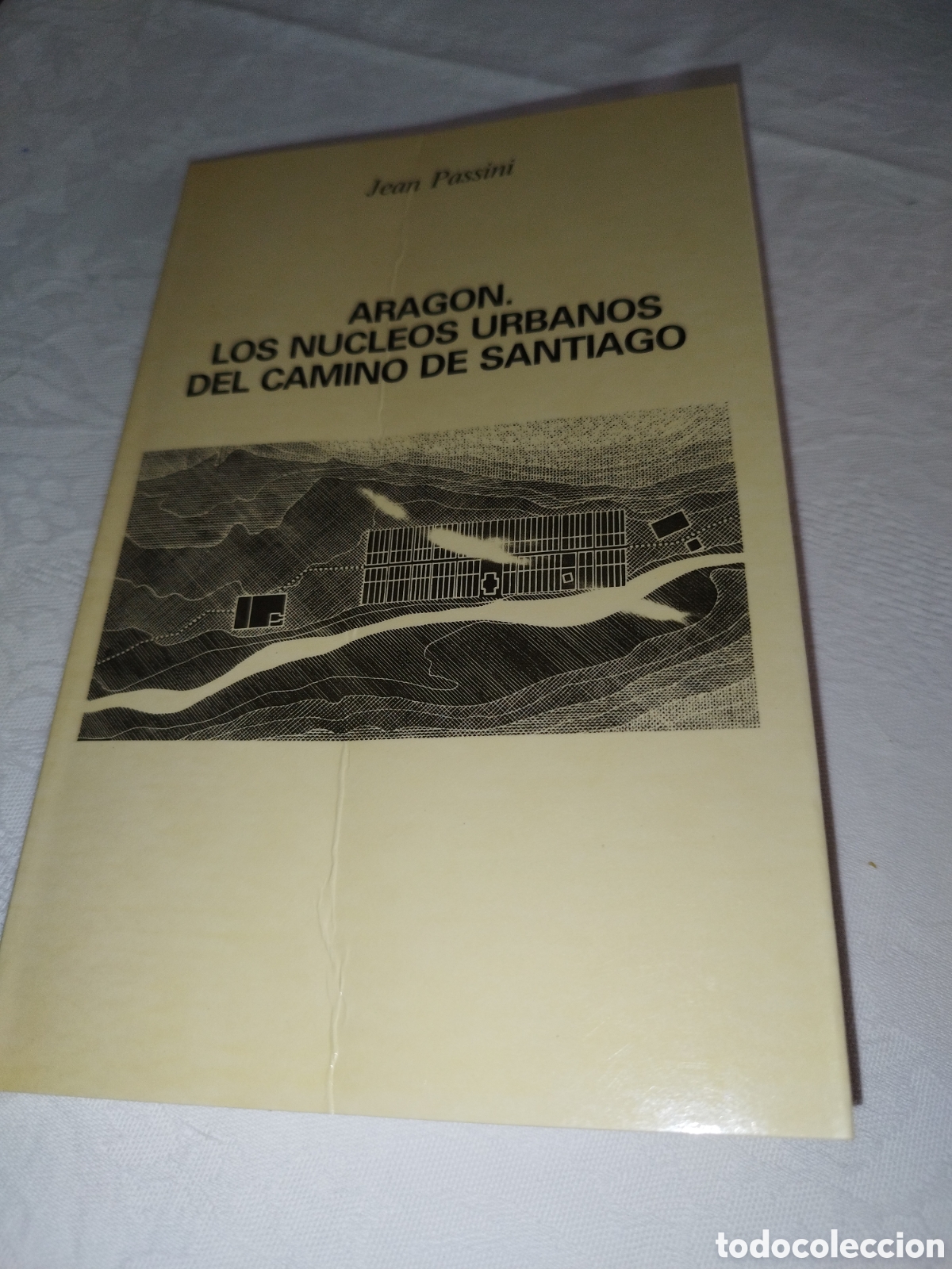 Libros de segunda mano: JEAN PASSINI: ARAGON. LOS NUCLEOS URBANOS DEL CAMINO DE SANTIAGO. DGA,1988 PRIMERA EDICION ILUSTRADO