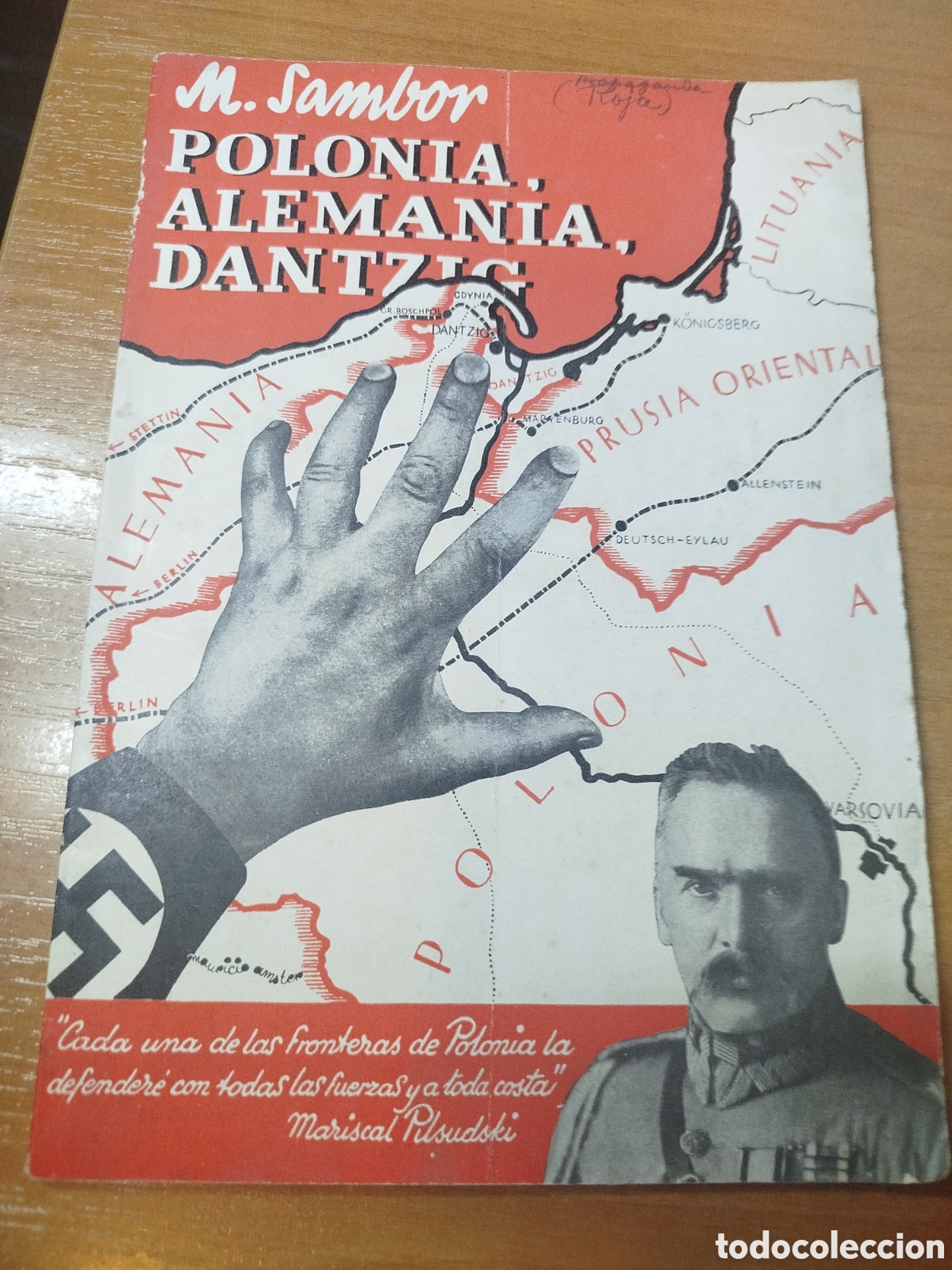 Libros de segunda mano: Polonia Alemania Dantzig. M. Sambor. Nazis. Hitler. Mariscal pilsudski