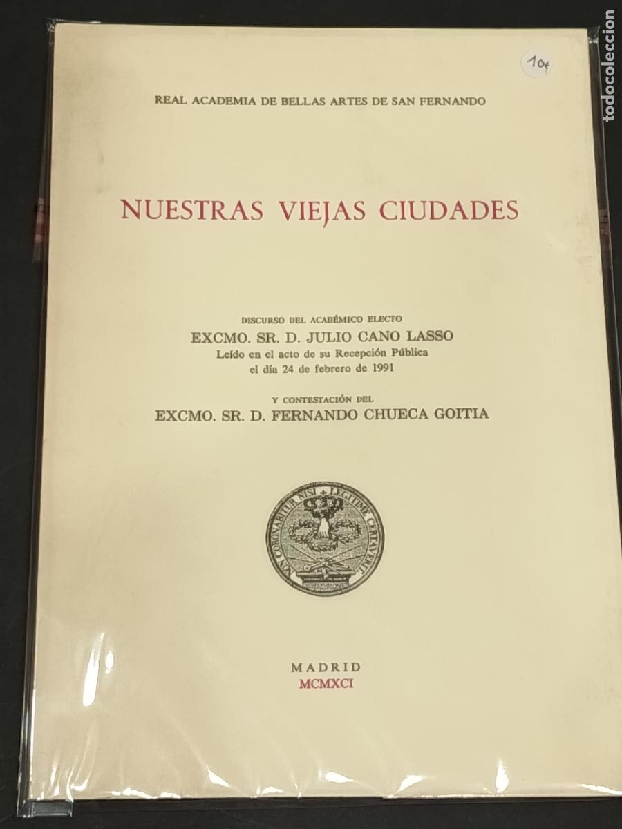 Libros de segunda mano: 1991 - JULIO CANO LASSO. Nuestras viejas ciudades