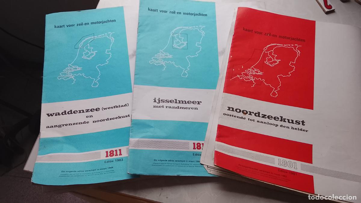 Libros de segunda mano: 3 NAUTICA NAVEGACION - CARTAS NAUTICA 1810 1811 1801 OFICIALES REAL MARINA HOLANDESA