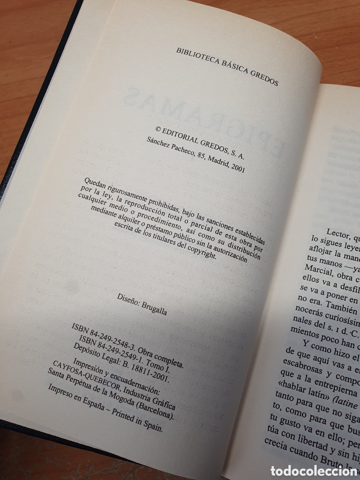 Libros de segunda mano: Epigramas - Marcial - COMPLETA - Biblioteca B&aacute;sica Gredos - Foto 3