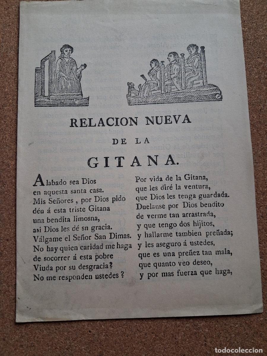 Libros de segunda mano: Relaci&oacute;n nueva de la gitana.